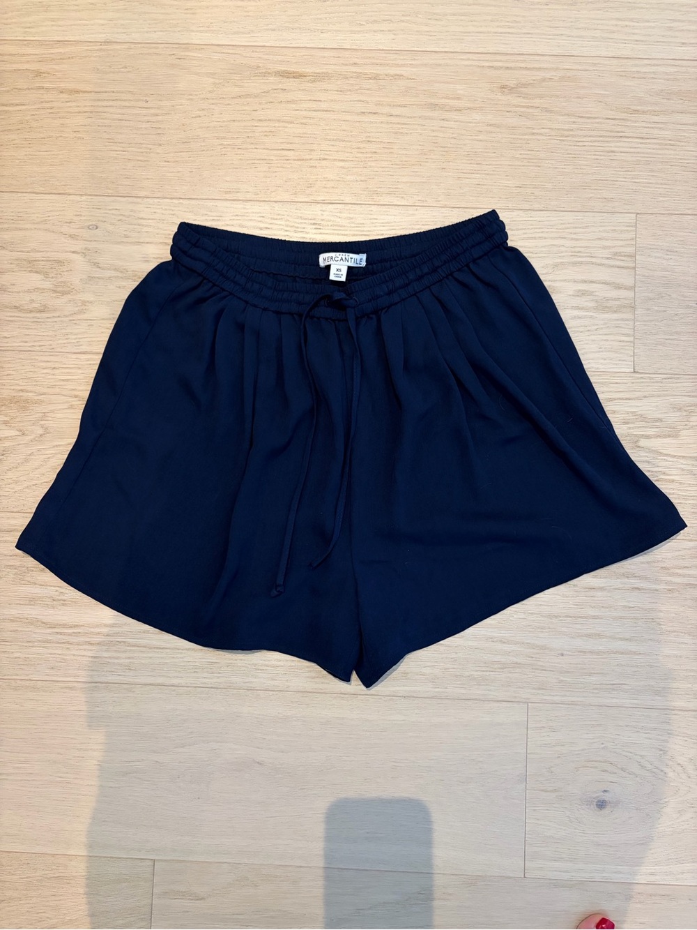 J Crew Mercantile Women’s Navy Elastic-Waist Shorts